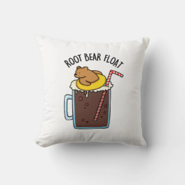 Root Bear Float Rolig Root Beer Pun Kudde