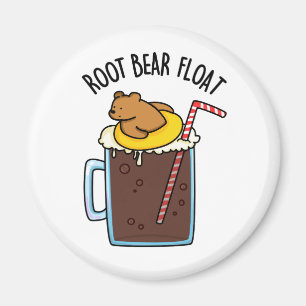 Root Bear Float Rolig Root Beer Pun Magnet
