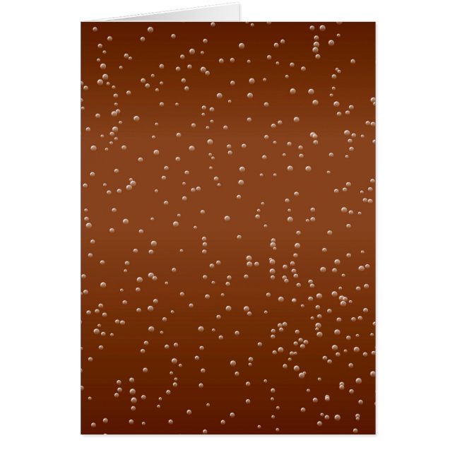 Root Beer med Små bubblor Background Art Hälsningskort (Framsidan)