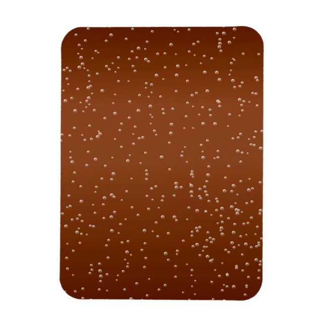 Root Beer med Små bubblor Background Art Magnet (Vertikal)