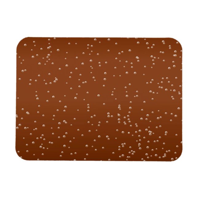 Root Beer med Små bubblor Background Art Magnet (Horisontell)