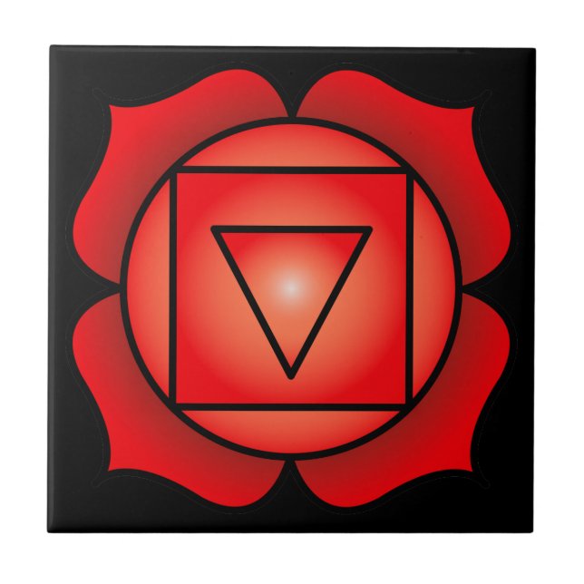 Root Chakra Kakelplatta (Framsidan)
