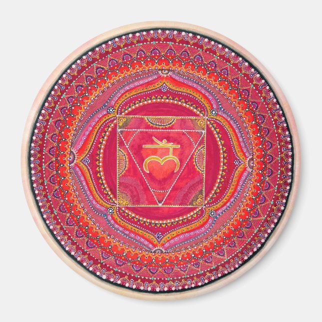 Root Chakra Mandala Magnet (Framsidan)