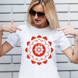 Root Chakra Muladhara Red Mandala T Shirt