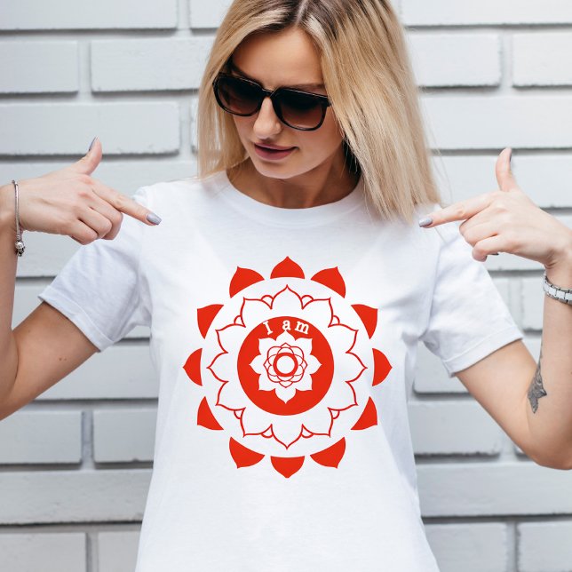 Root Chakra Muladhara Red Mandala T Shirt (Skapare uppladdad)