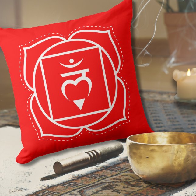 Root Chakra | Muladhara | Red Meditation Cushion Kudde (Skapare uppladdad)