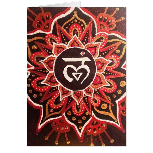 Root Chakra Notecard OBS Kort (Framsidan)