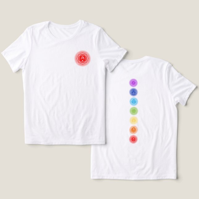 Root Chakra Symbol | Muladhara T Shirt (Design fram och bak)