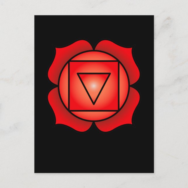 Root Chakra Vykort (Framsida)