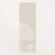 Root Down Deep Livets träd Mandala Design - Sand