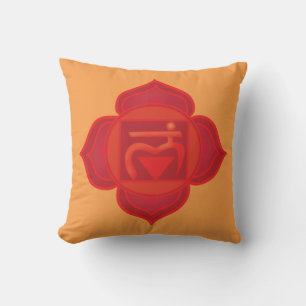 Root Muladhara chakra Throw Cushion 41 cm x 41 cm Kudde