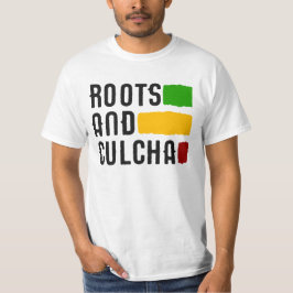 Root och Culcha Rasta Färg Reggae T Shirt