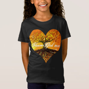 Root till Kärlek Flower Girl T Shirt