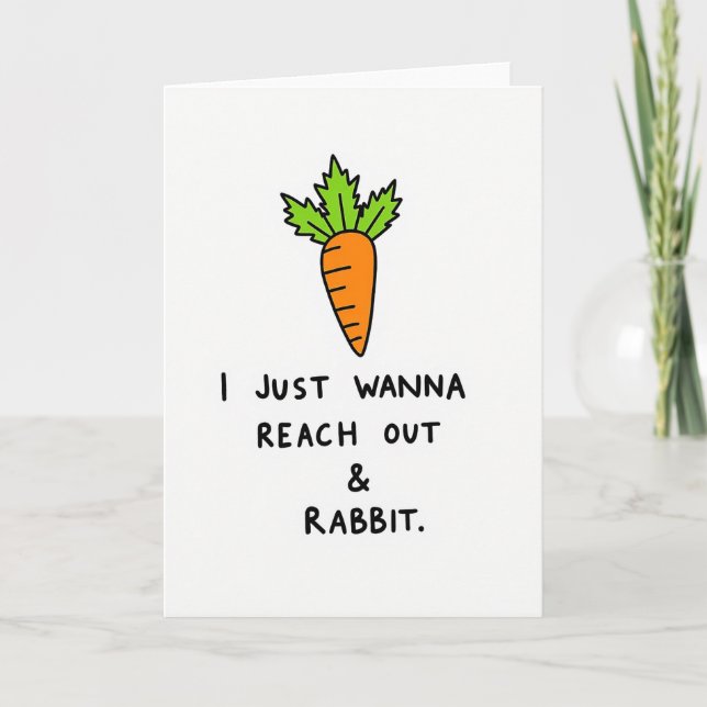 Root Vegetable Funny Friend Card Kort (Framsida)