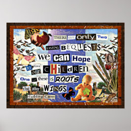 Root & Vingar kollage Poster