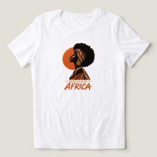 Rootad i Afrika T-Shirt | Afrikansk kvinna med huv