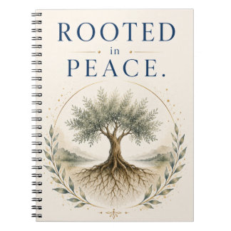 Rootad i fred mindfulness-journal anteckningsbok