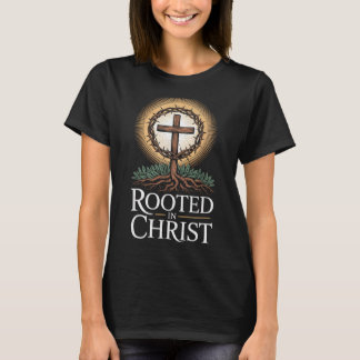 Rootad i Kristus Tröja Jesus Vintage Kors Kristna