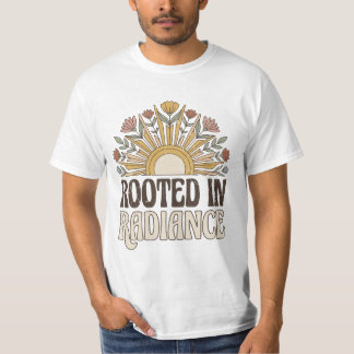 Rootad i strålning Retro Sun Boho T-shirt