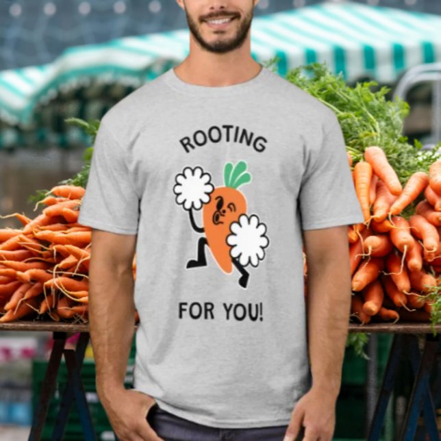 Rootar För Dig – Morot Cheerleader T Shirt (Skapare uppladdad)