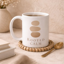 Rooted Calm Pebbles Klassisk Mugg, 33 cl
