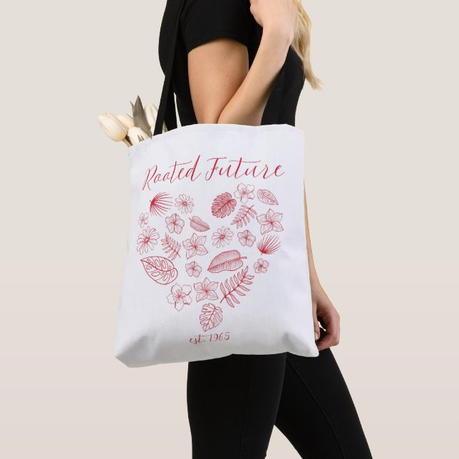 Rooted Future est. 1965 Tote-väska Tygkasse (Närbild)