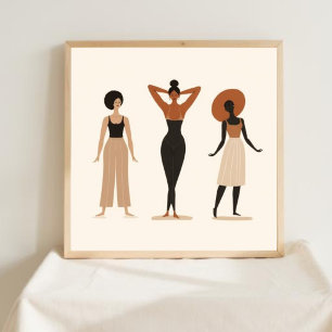 Rooted Grace – Botanisk Feministisk Väggkonst III