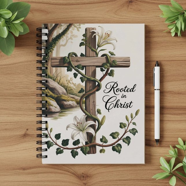 Rooted in Christ, Christian faith notebook  Anteckningsbok (Skapare uppladdad)