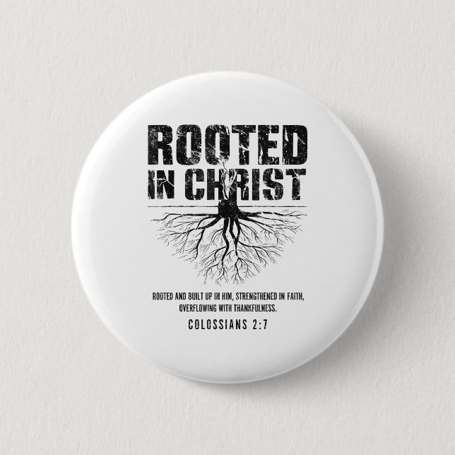 Rooted In Christ Christian Nge Bible Verse Colossi Knapp (Framsida)