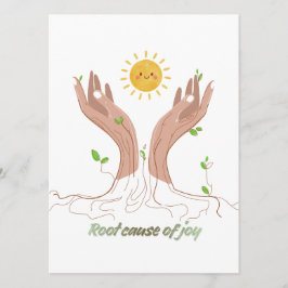 Rooted in Happiness | Uplifting Nature Card Julkort