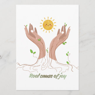 Rooted in Happiness | Uplifting Nature Card Julkort