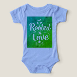 Rooted in Love -Baby Bodysuit with Nature-Inspired T Shirt