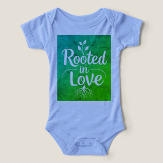Rooted in Love -Baby Bodysuit with Nature-Inspired T Shirt
