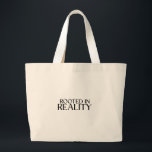 Rooted In Reality Minimalist Typewriter  Jumbo Tygkasse<br><div class="desc">For heavy-duty grounding. An oversized,  durable tote bag designed for hauling your deep work tools or daily essentials in style.</div>