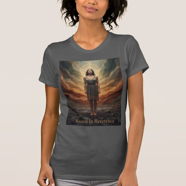 Rooted In Reverence Sacred Grounding Art T Shirt (Framsida)