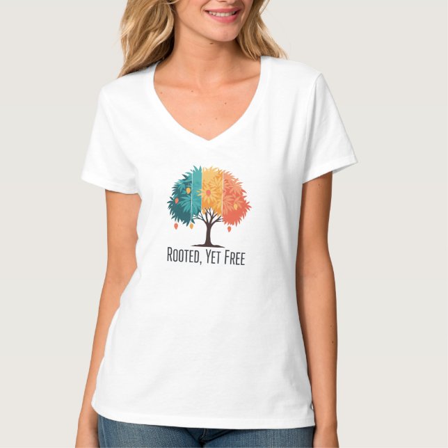 "Rooted Radiance – Öst möter Väst Tröja" T Shirt (Framsida)