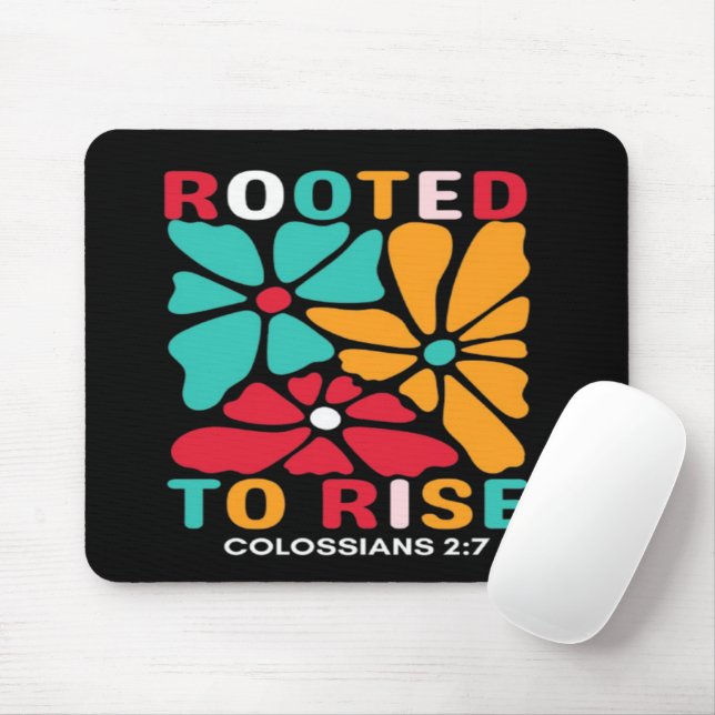 Rooted to Rise Mouse Pad Musmatta (Med mus)