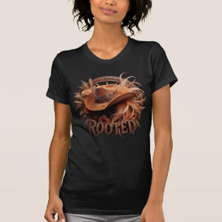 Rooted Vintage Western Cowboy Hat Floral Boho T Shirt