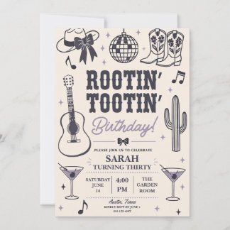 Rootin' Tootin' Födelsedagsinbjudan Inbjudningar