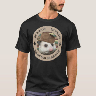 rootin tootin possum cowboyklassiskt T-Shirt