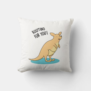 RooTing åt dig, unge Kangaroo Pun Kudde