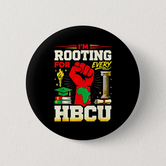 Rooting for every hbcu black college pride design knapp (Framsida)