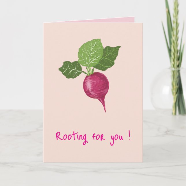 Rooting for you encouragement Card (Folded) Kort (Framsida)