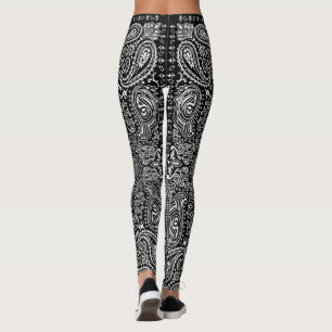 Root'n Toot'n Black and White Bandana Leggings