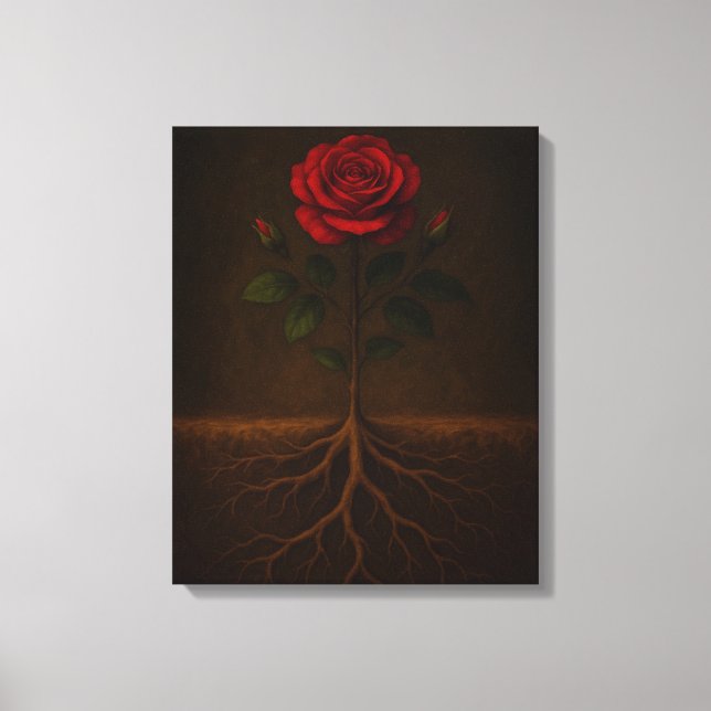 Roots Before Bloom Canvas Print (Framsida)