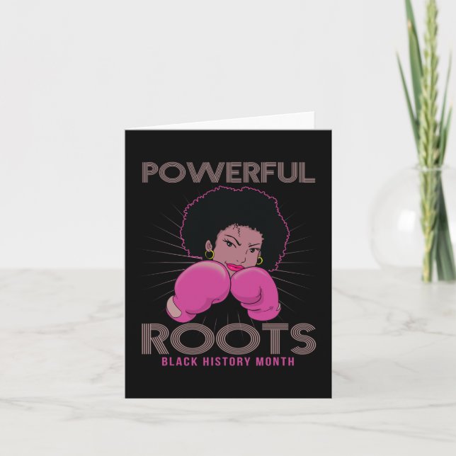Roots Black History Month I Kärlek Mina rötter Kort (Framsida)