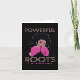 Roots Black History Month I Kärlek Mina rötter Kort
