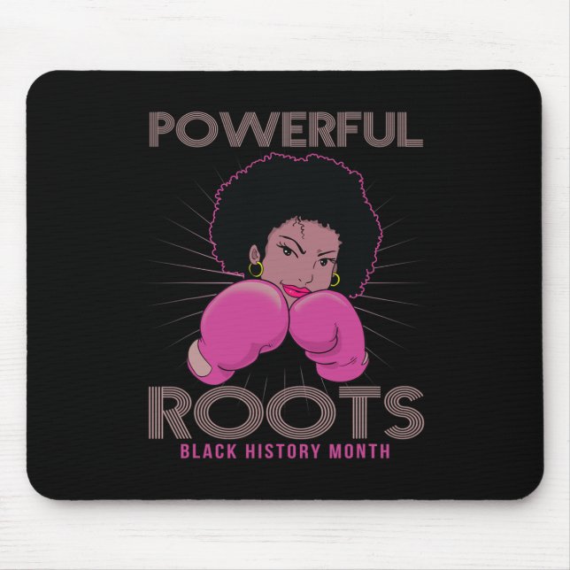 Roots Black History Month I Kärlek Mina rötter Musmatta (Framsidan)