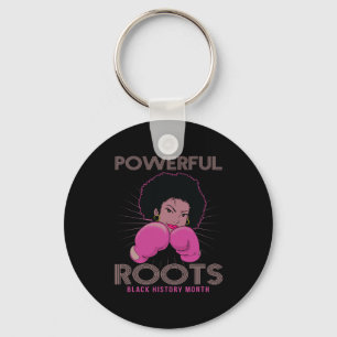 Roots Black History Month I Kärlek Mina rötter Nyckelring