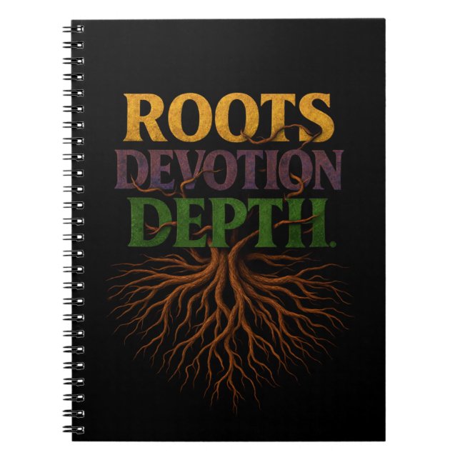Roots Devotion Depth  Anteckningsbok (Framsidan)